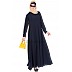 Casual abaya- Navy-Blue